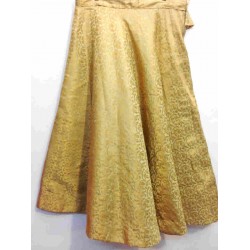 Femezone  Ethnic party wear brocade Skirt golden