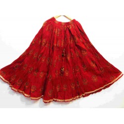 Femezone  Ethnic partywear reyon  Jaipuri Skirt