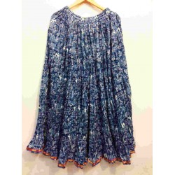 Femezone  Ethnic Hand block printed Cotton Skirt  Jaipuri Skirt(FEM2107160599)